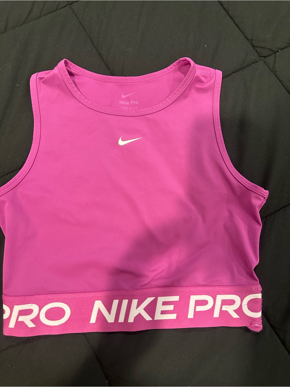 Nike Magenta Dri-FIT Athletic Crop Tank
